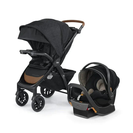 Best Seller.Bravo Primo Trio Travel System, Quick-Fold Stroller with Chicco KeyFit 35 Zip Extended-Use Infant Car Seat and Str.N