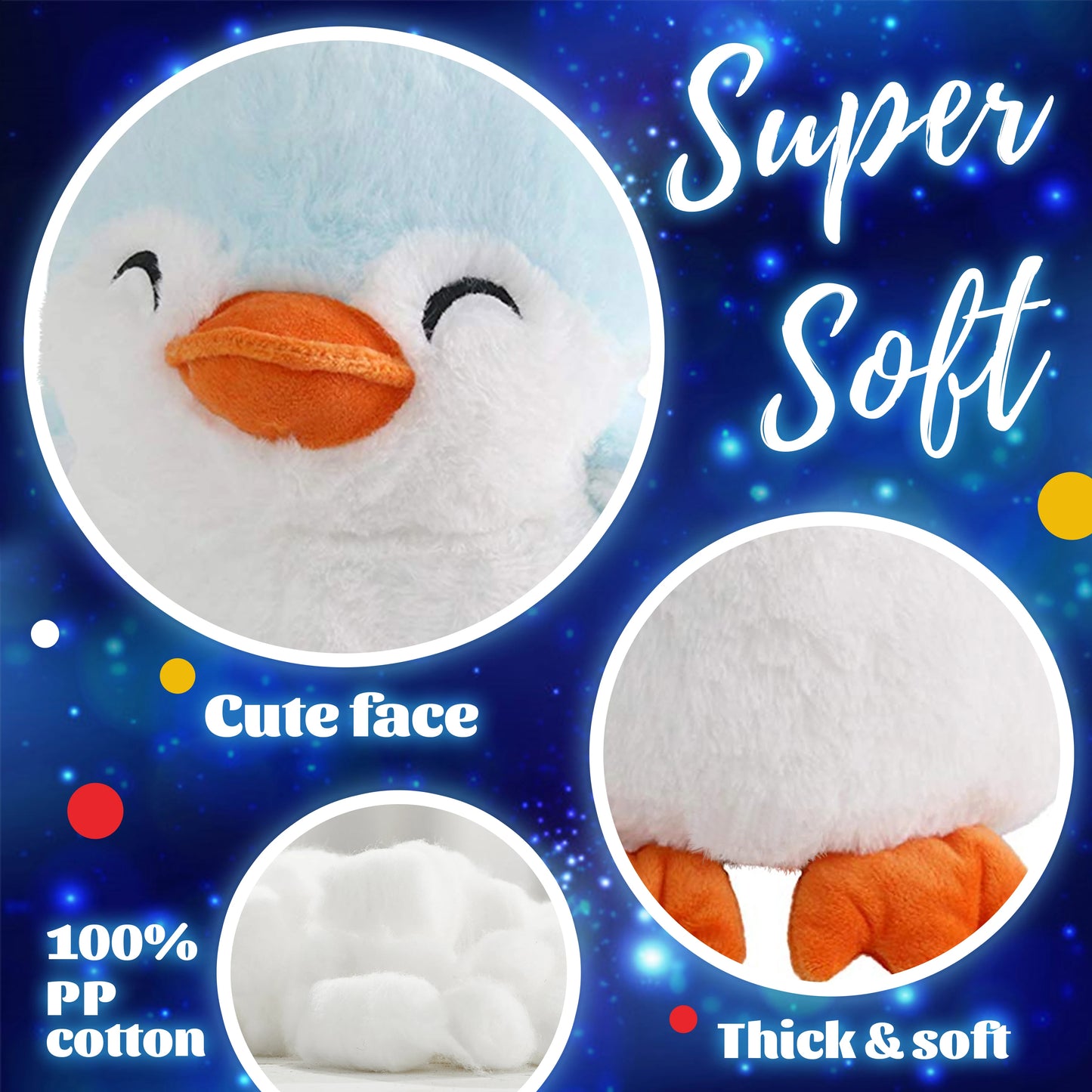 Glowing Penguin Plush Toy,Cute Soft Glowing Stuffed Animal, Children'S Doll Playing Companion,Birthday Party Gift For Kids