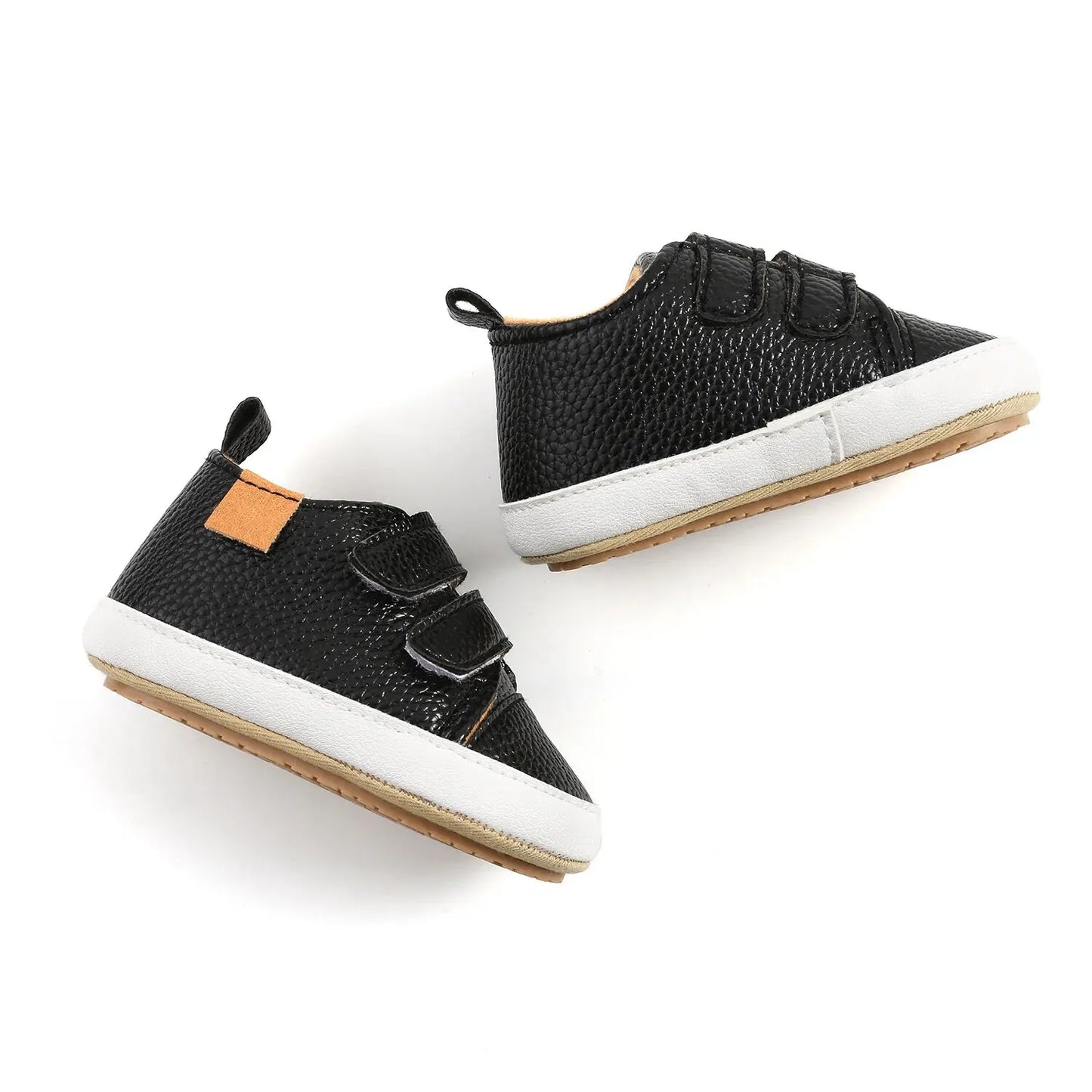 Baby Shoes Boy Girl PU Leather Causal Non-slip Soft Sole Infant Kids Walking Toddler 0-18 Months
