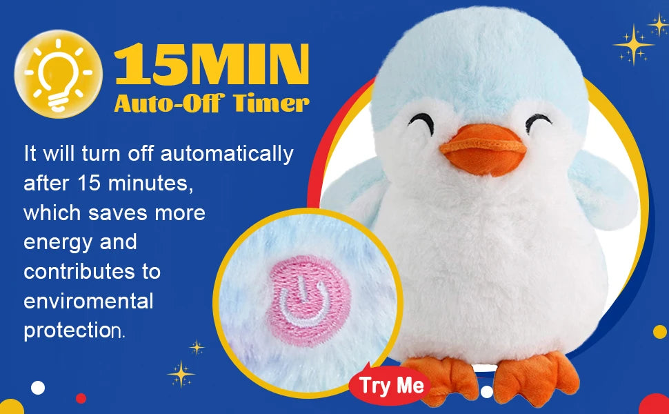 Glowing Penguin Plush Toy,Cute Soft Glowing Stuffed Animal, Children'S Doll Playing Companion,Birthday Party Gift For Kids