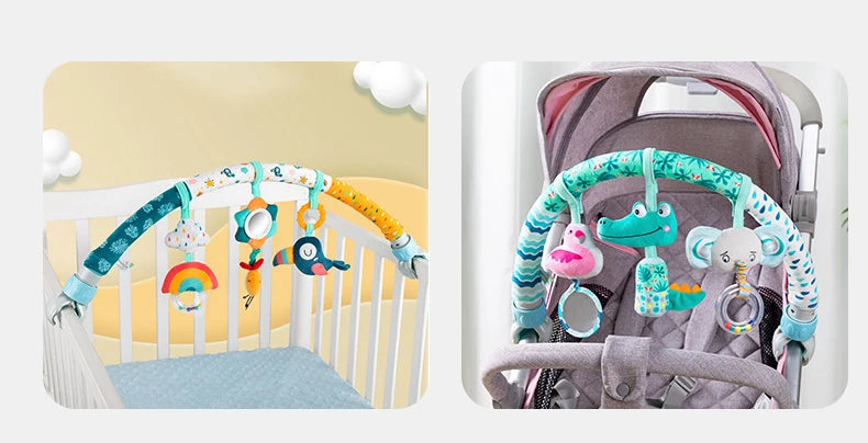 Baby Toy Toddler Cribs Cradles Hanging Bell Baby Stuff Newborn Stroller Stroller Play Arch Bed Toys for Babies 0 12 Months