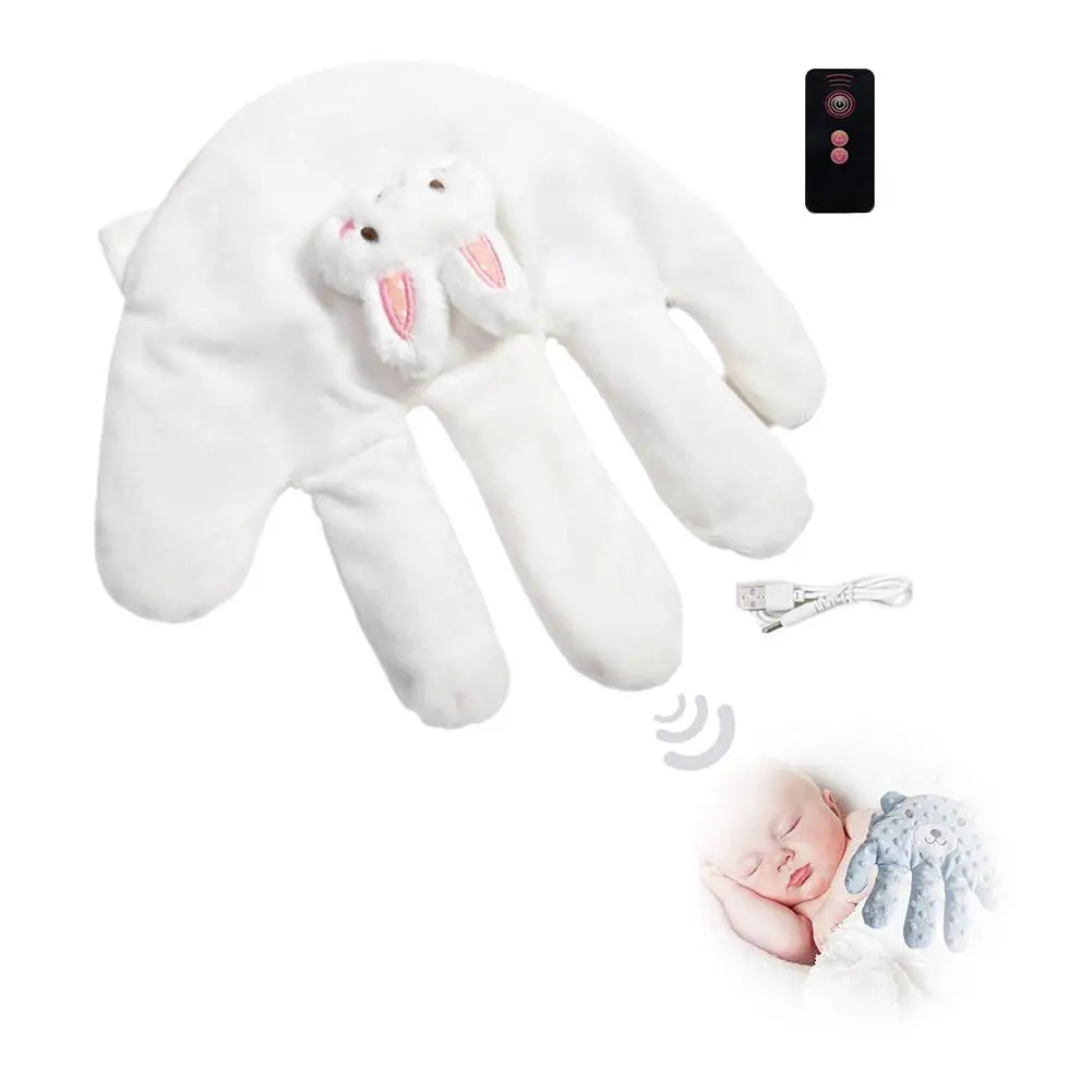 Soothing Baby Sleep Aid Pillow Automatically Slaps Plush Palm To Coax Sleep Artifact Anti-fright Comfortable Electric  Safety