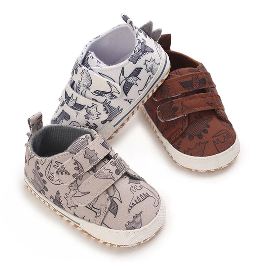 Baby Sports Shoes Anti Slip and Breathable Fabric Men's and Women's Walking Whoes For Spring and Autumn Soft Soled Newborn Baby