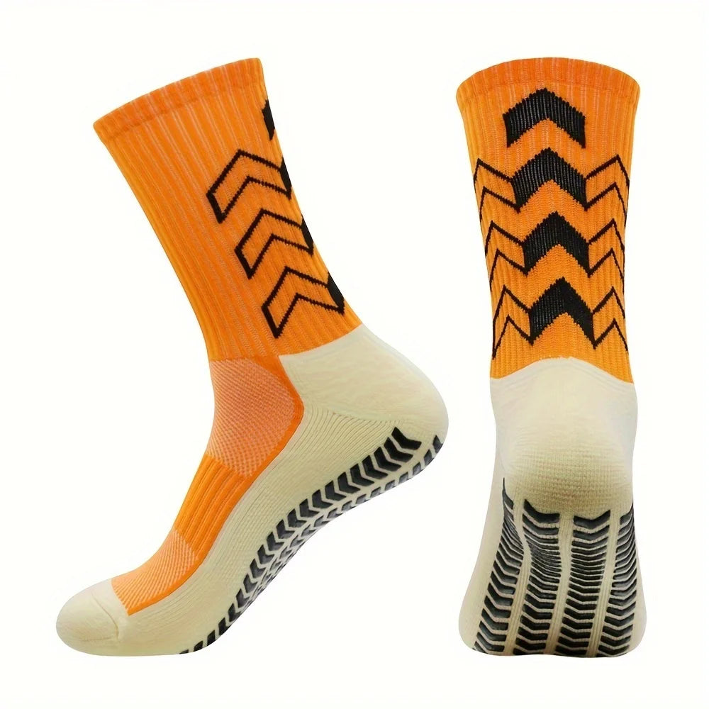 6 pairs of socks men's long socks long tube adhesive long socks basketball socks long tube sports socks