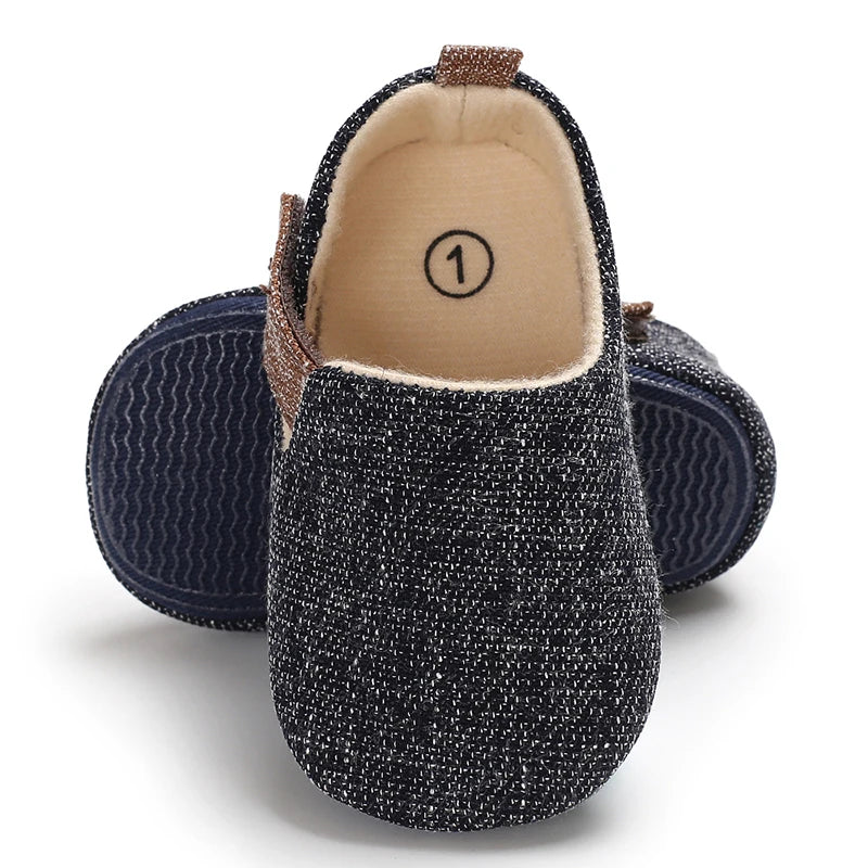 Baby Boy Shoes Infant Soft First Walkers Toddler Kids Nonslip Indoor Outdoor Shoes Spring Autumn Cotton Fabric Prewalkers