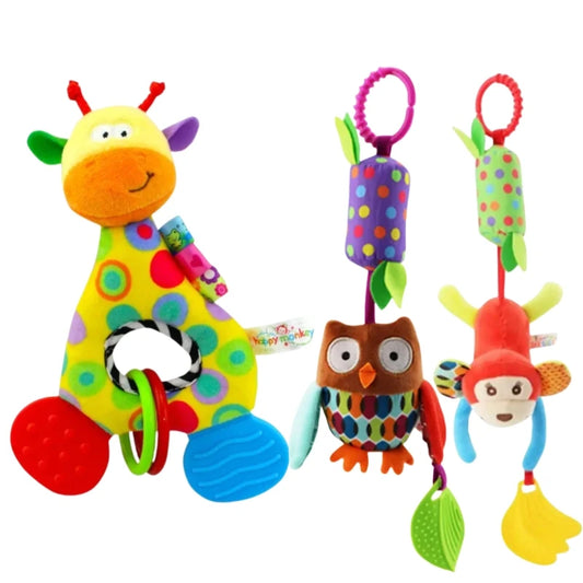 Baby Rattle Toy Hanging Bell Bedding Stuff Toys for Stroller Newborn Infant Soothing Toy 0 12 Months Bebe Activity Grip Training