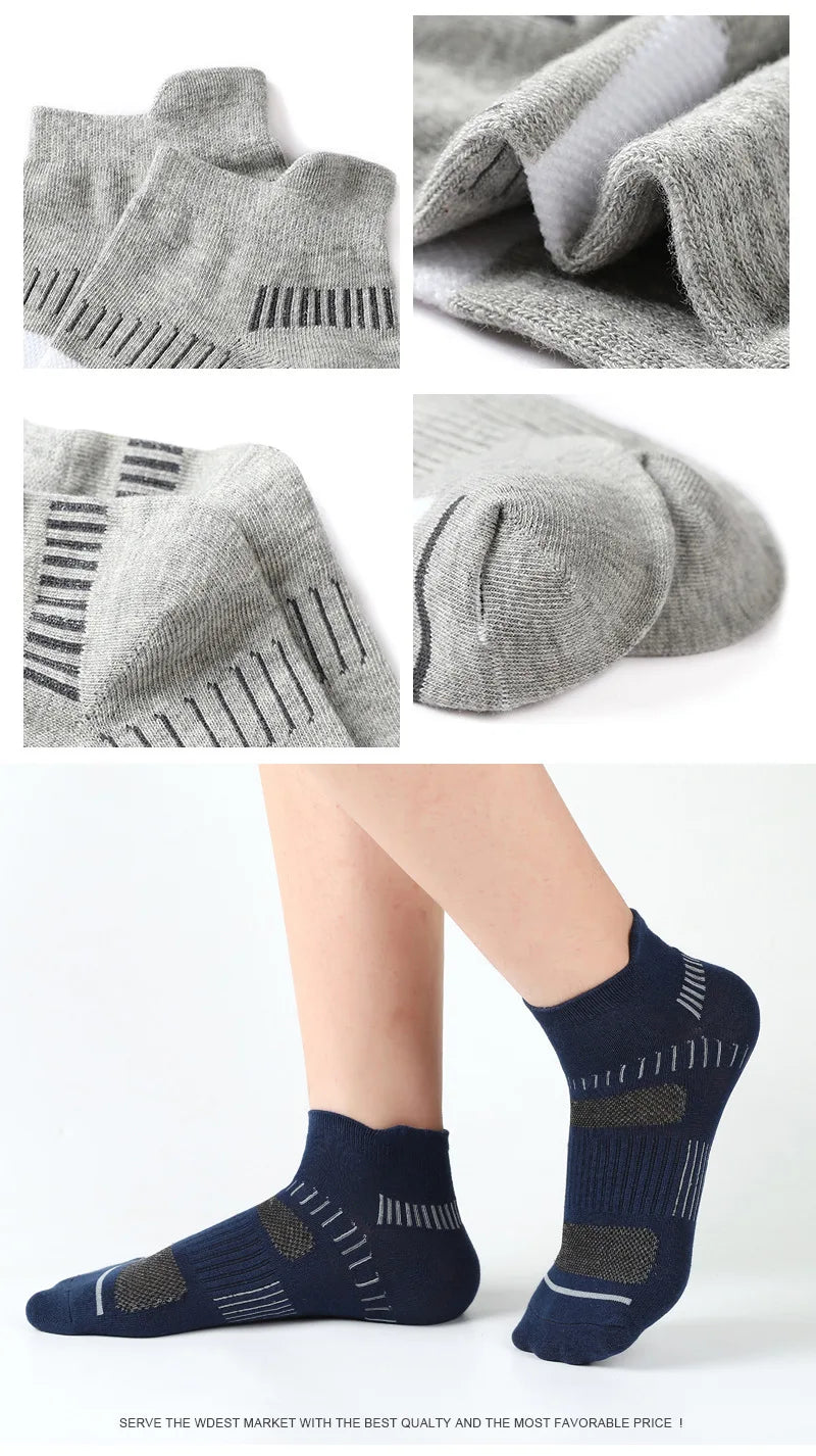 5 pairs of socks, men's anti odor socks, men's socks, sports basketball socks, sweat absorbing socks