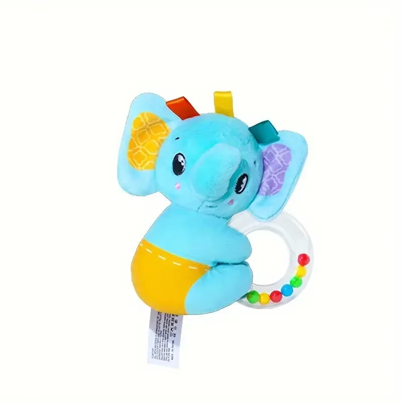 Crib Hanging Rattles Toys Baby Toys Cartoon Animal Spiral Hanging Toy with Ringing Bell Stroller Car Toys for Infant Newborn