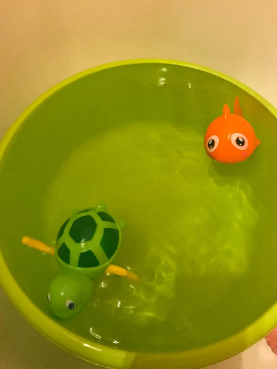 Cartoon Cute Tortoise Baby Water Bath Toys Classic Kids Infant Bathroom Mini Colorful Soft Floating Animals Figure Clockwork Toy