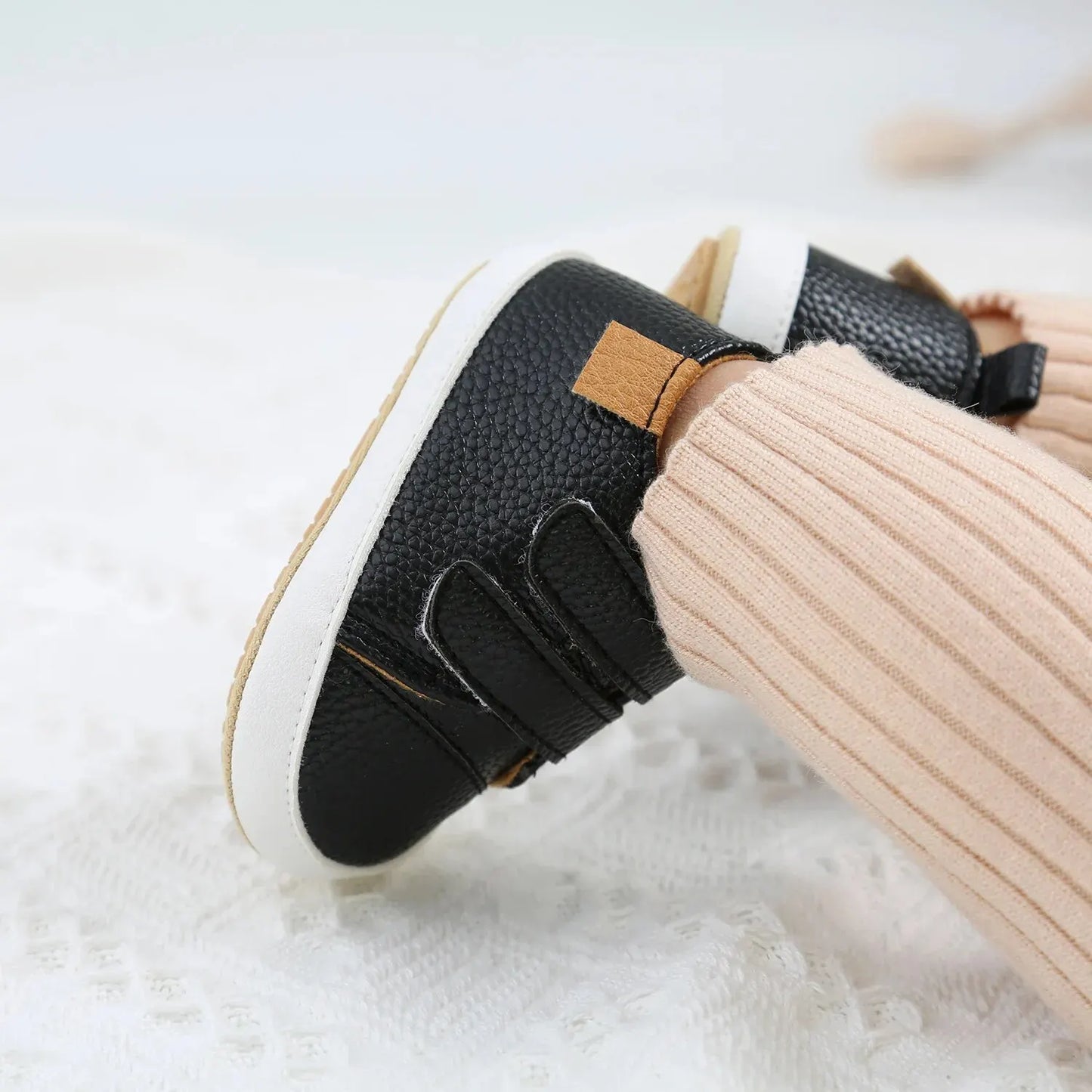 Baby Shoes Boy Girl PU Leather Causal Non-slip Soft Sole Infant Kids Walking Toddler 0-18 Months
