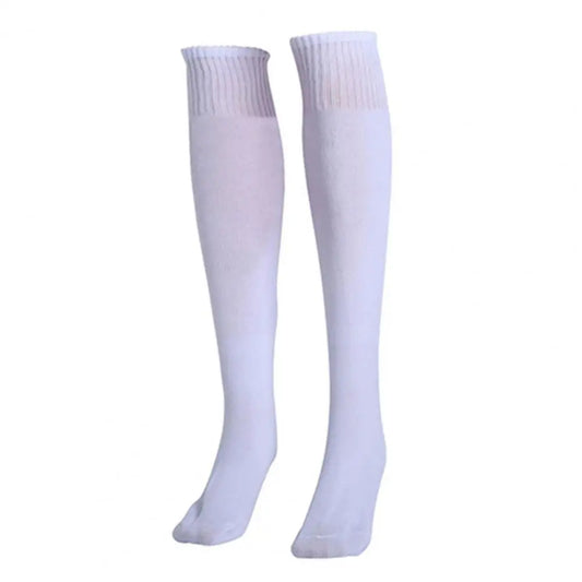 1 Pair Football Sports Socks Long Knee polyseter Solid Color Legging Football Stockings Soccer Baseball Ankle Socks