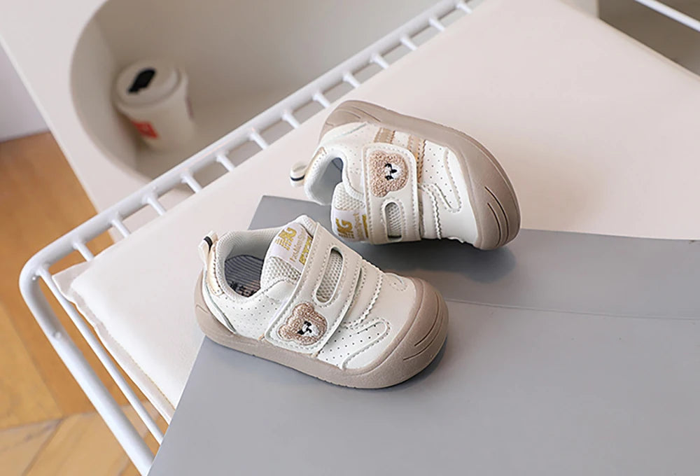 2025 Fashion Toddler Shoes For Baby PU Leather Infant Girl's Sneakers Soft-soled Ergonomics Newborn Boy's Sport Shoes First Step