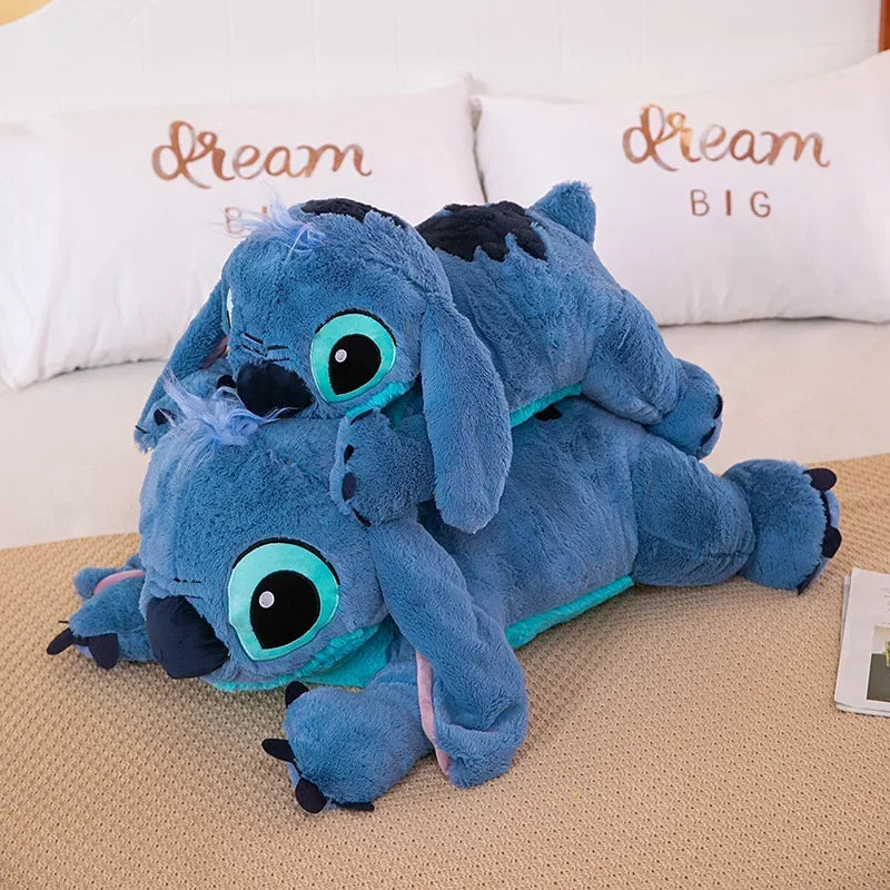 40cm Puppy Stitch Doll Blue Stitch Plush Long Pillow Toys Girl Sleeping Leg Clamping Plushies Doll Children's Birthday Gift
