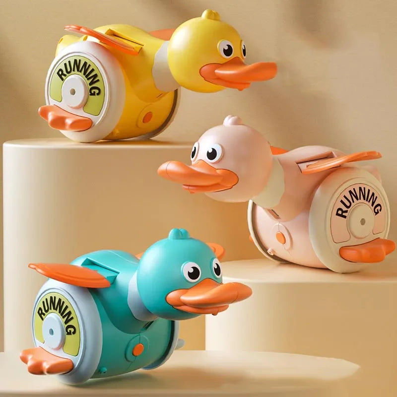 Infant Rotating Duck Baby Toy Sensory Crawling Dancing Running Tummy Time Learning Walking Gift for Boys & Girls