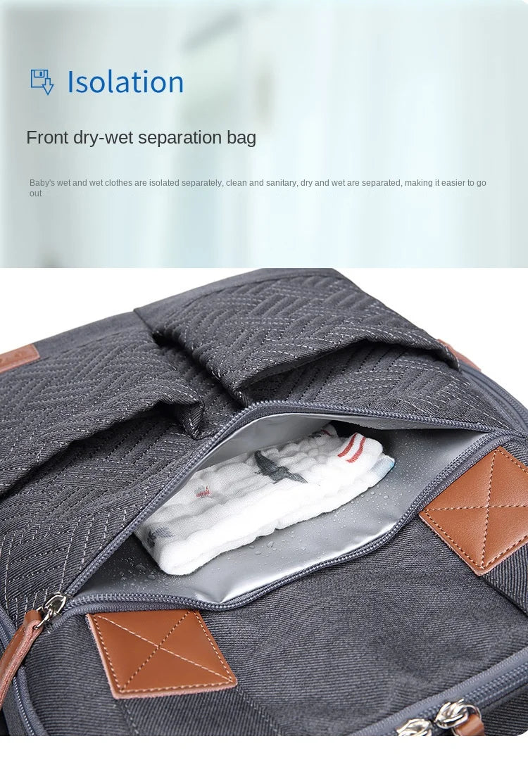 Mommy Diaper Bags Backpack Mummy Large Capacity Travel Nappy Bags Multi-function Maternity Bags with Changing Mat