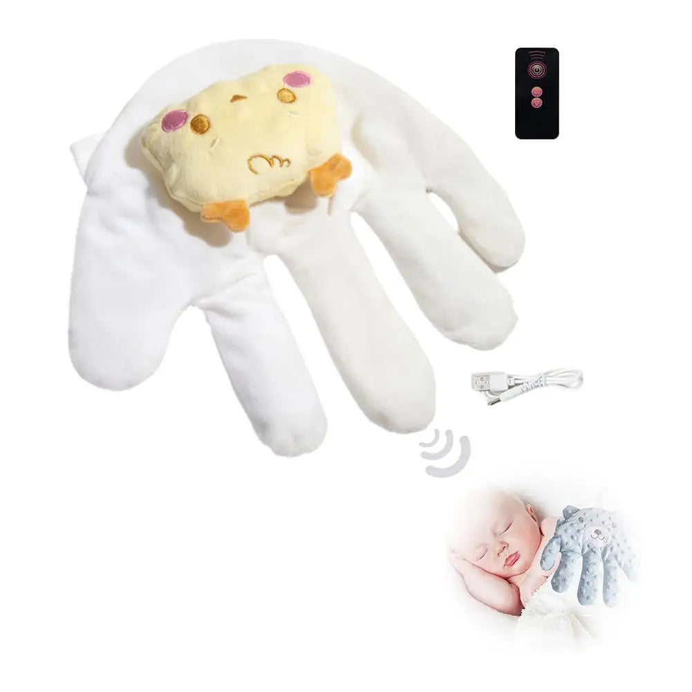 Soothing Baby Sleep Aid Pillow Automatically Slaps Plush Palm To Coax Sleep Artifact Anti-fright Comfortable Electric  Safety