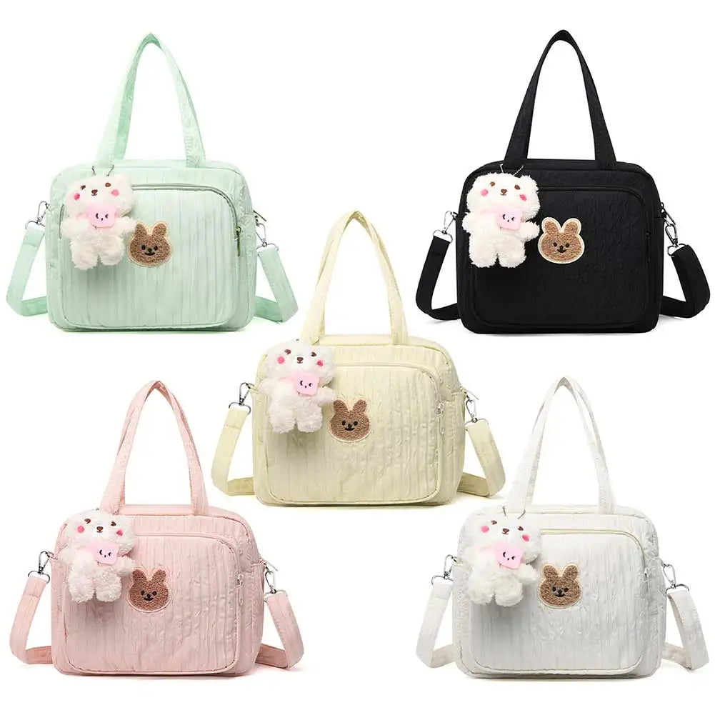 Baby Diaper Bags with Pendant Mommy Stroller Nappy Bag Portable Cute Cartoon Multi-function Large Capacity Organizer Travel Bag