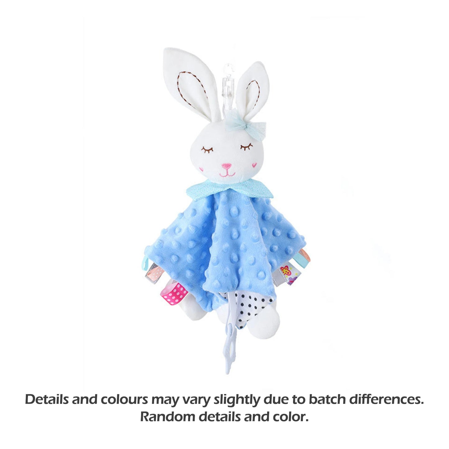 1pcs Baby Security Soothing Doll Towel with Teether Rattles Soft Blanket Snuggle Toy Stuffed Animal for Babies Newborns Gift