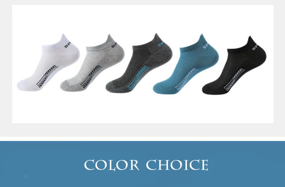 5/10 Pairs Cotton Men's Short Socks Crew Ankle Breathable Mesh Sports Casual Women Summer Low-Cut Thin Sock for Male