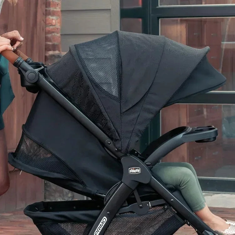 Best Seller.Bravo Primo Trio Travel System, Quick-Fold Stroller with Chicco KeyFit 35 Zip Extended-Use Infant Car Seat and Str.N