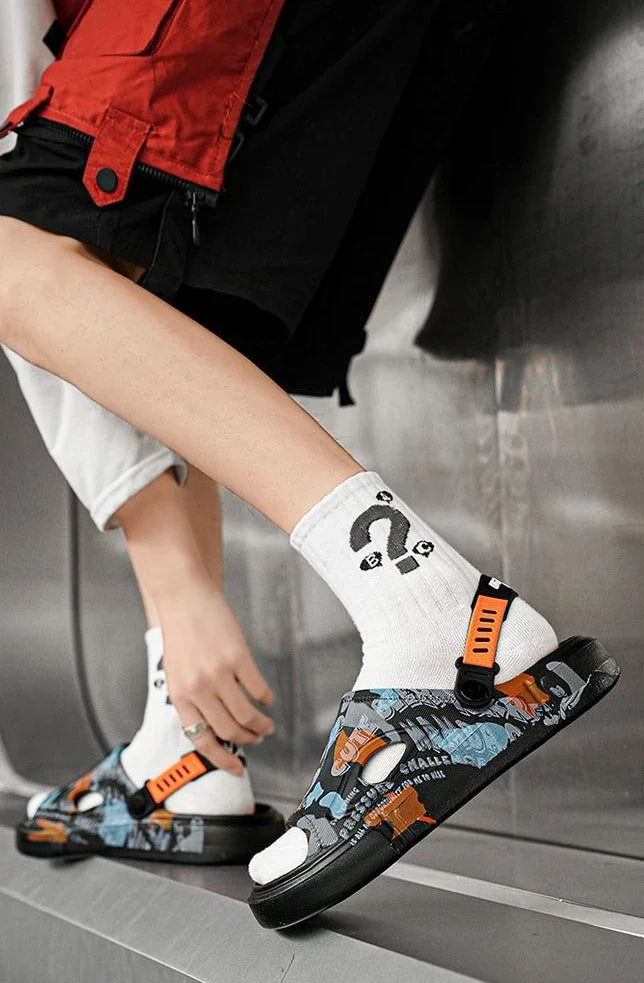 Summer Beach Sandals Man Outdoor Comfortable Rubber Slippers for Men Pvc Sale 2024 Style Eva Low Price Clappers Trend Fun Shoes