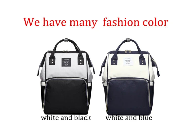 Lequeen Mummy Maternity Diaper Bag Backpack Nappy Bag Large Capacity Stroller Bag Travel Diaper Backpack for Baby Care