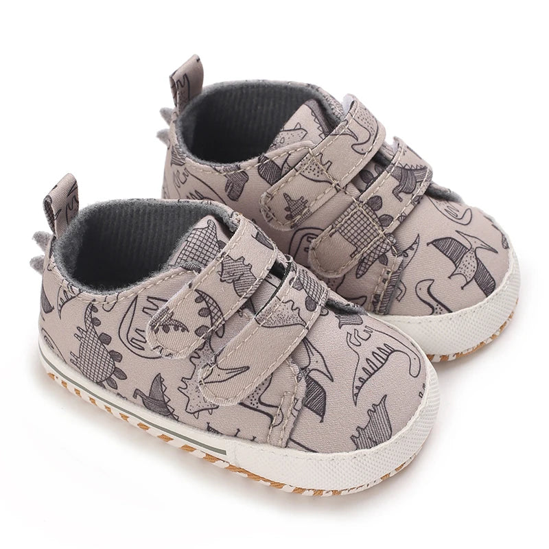 Baby Sports Shoes Anti Slip and Breathable Fabric Men's and Women's Walking Whoes For Spring and Autumn Soft Soled Newborn Baby