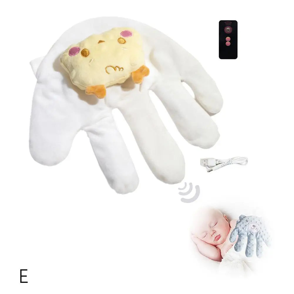Soothing Baby Sleep Aid Pillow Automatically Slaps Plush Palm To Coax Sleep Artifact Anti-fright Comfortable Electric  Safety