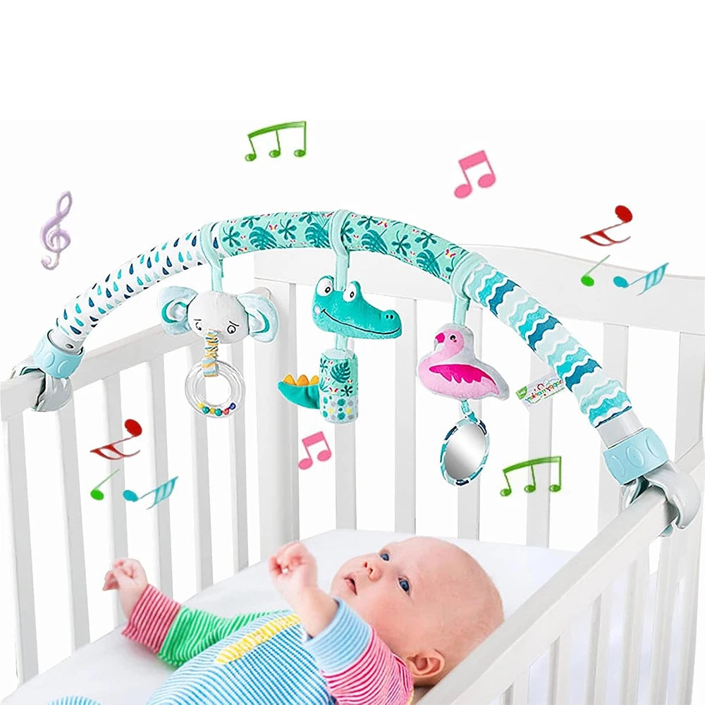 Baby Toy Toddler Cribs Cradles Hanging Bell Baby Stuff Newborn Stroller Stroller Play Arch Bed Toys for Babies 0 12 Months