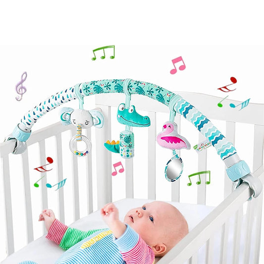 Baby Toy Toddler Cribs Cradles Hanging Bell Baby Stuff Newborn Stroller Stroller Play Arch Bed Toys for Babies 0 12 Months