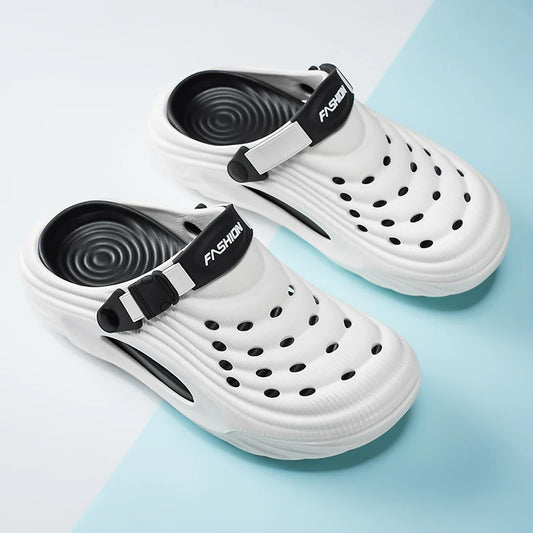 2025 Unisex Summer Slippers Men Clogs Platform Women Beach Sandals Outdoor Casual Non-slip Footwear Men Sandals