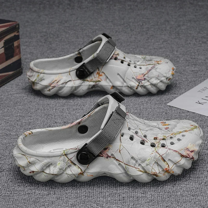 Men 2025 new designer comfortable lightweight breathable non-slip sandals large size 38-47 outdoor beach slippers casual shoes