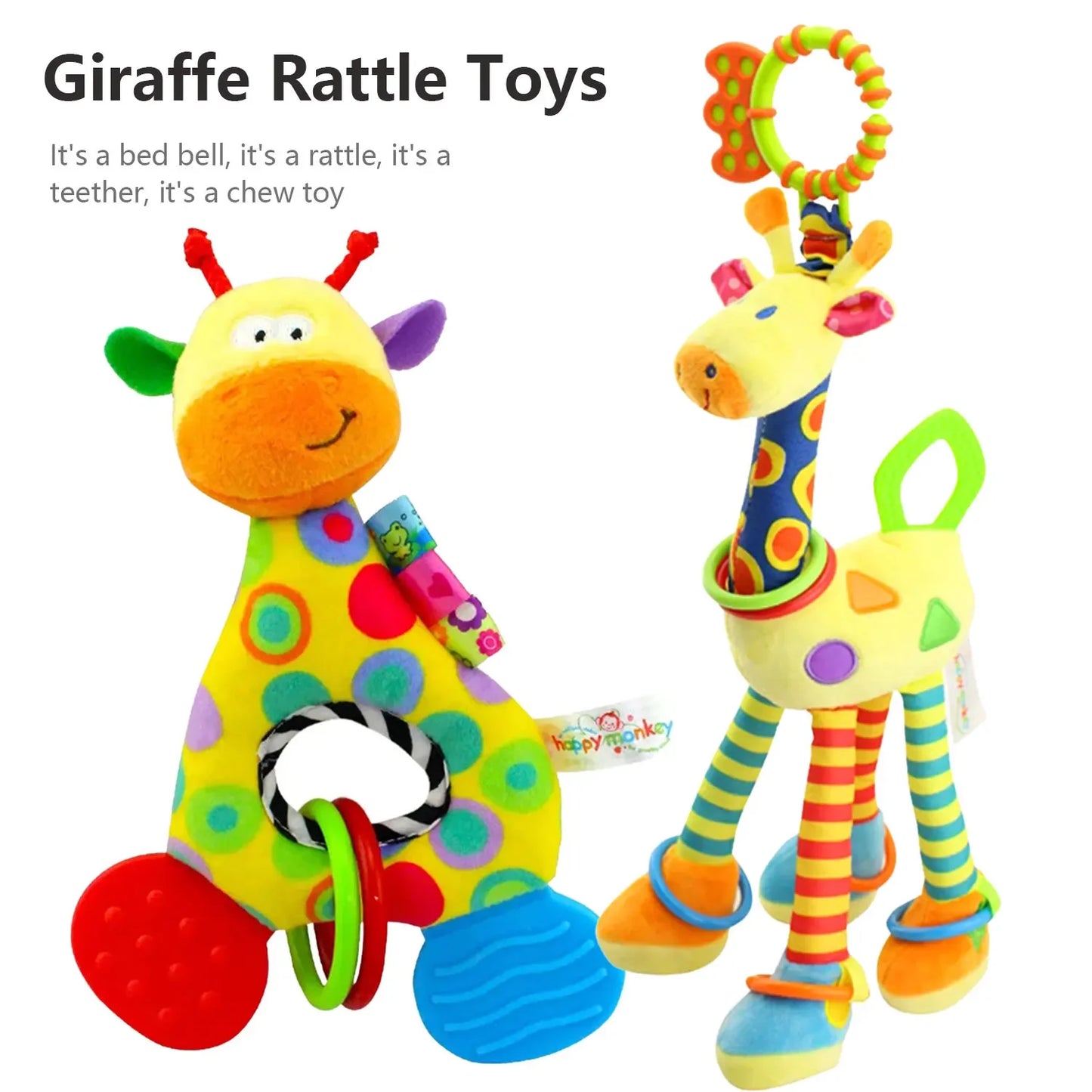 Baby Rattle Toy Hanging Bell Bedding Stuff Toys for Stroller Newborn Infant Soothing Toy 0 12 Months Bebe Activity Grip Training