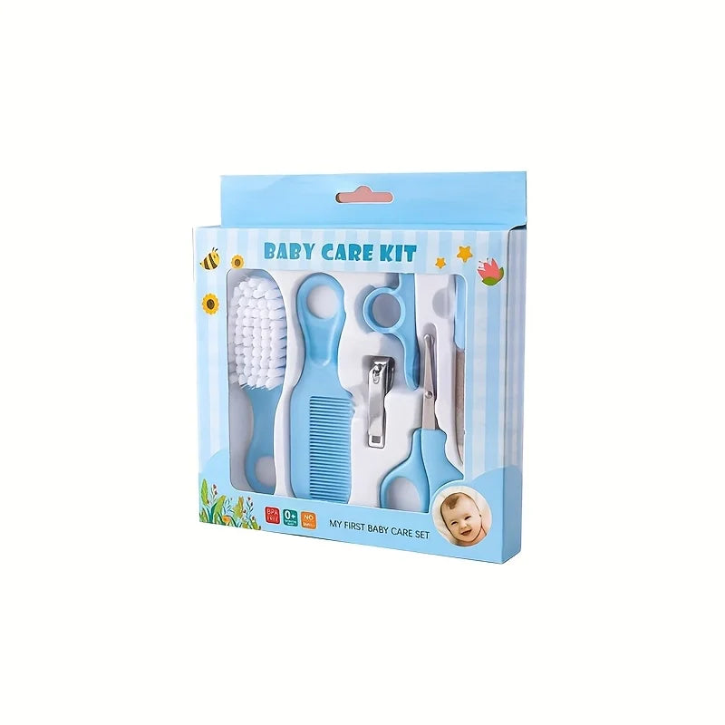 6 Piece Baby Care Grooming Set - Newborn Safety Comb, Nail Scissors, Nail Trimming Set, Baby Health Care Products Nail Cutter