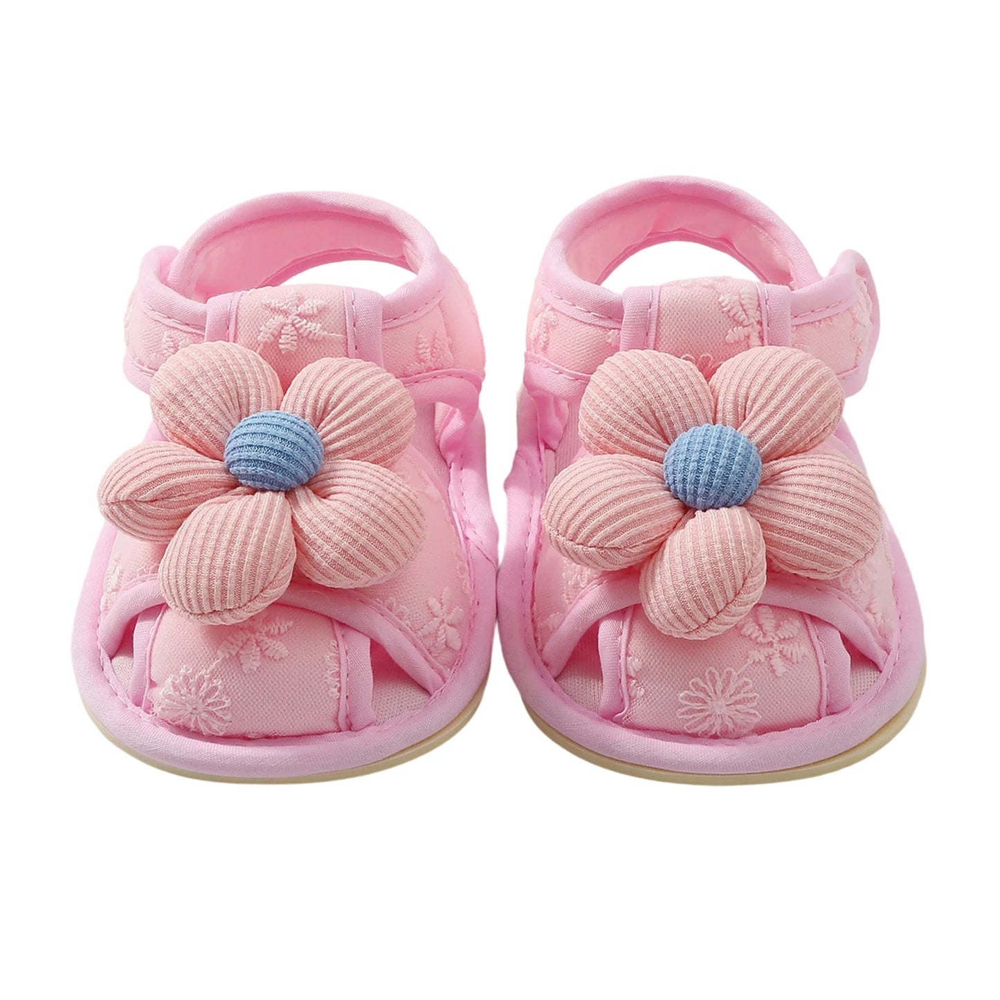 Cute Baby Girl Sandals Stylish Floral Design Non-slip Toddler Shoes for Comfortable Summer Wear Everyday