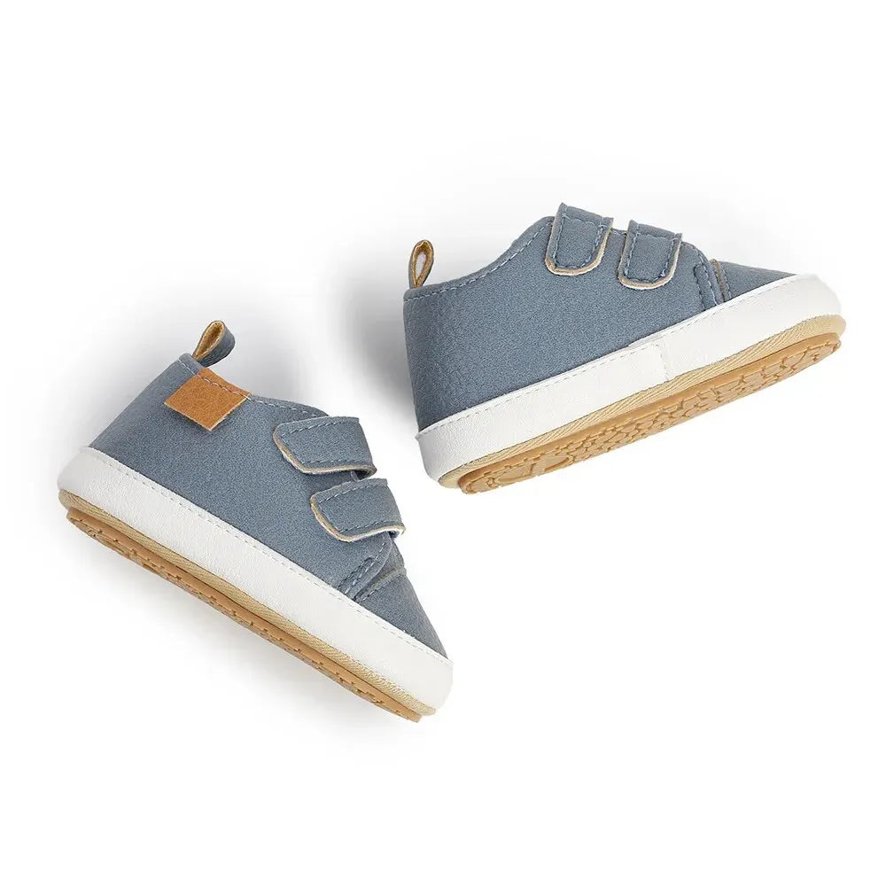 Baby Shoes Boy Girl PU Leather Causal Non-slip Soft Sole Infant Kids Walking Toddler 0-18 Months