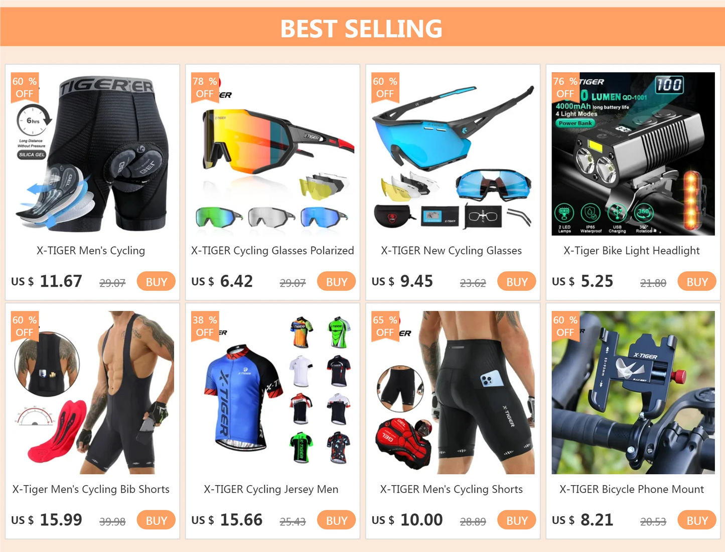 X-TIGER Mountain Bike Shorts Men's Summer Bicycle MTB Shorts Loose Fit Lightweight Outdoor Sports MTB Cycling Shorts