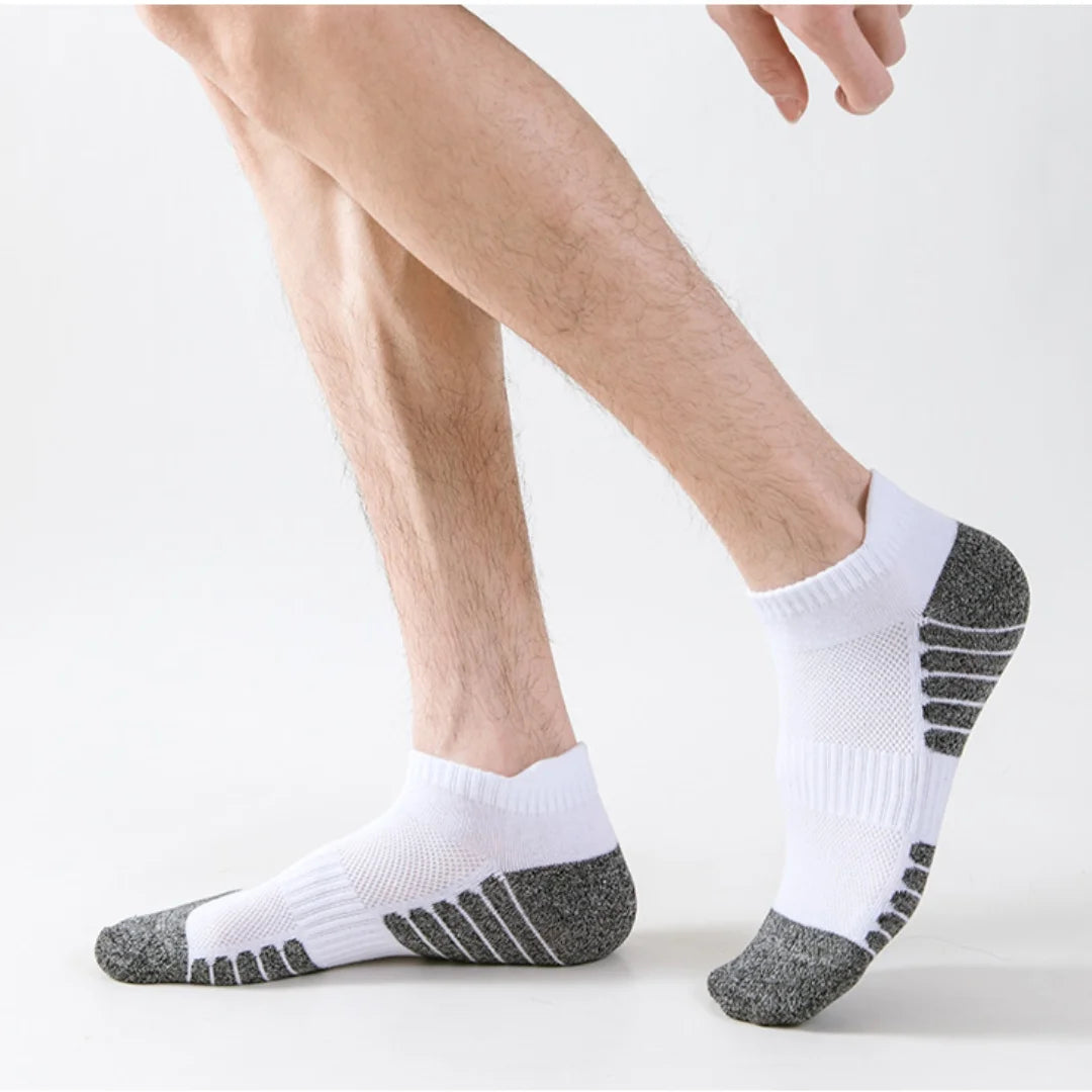5 pairs of men's socks, cotton socks, anti odor and sweat absorbing sports socks