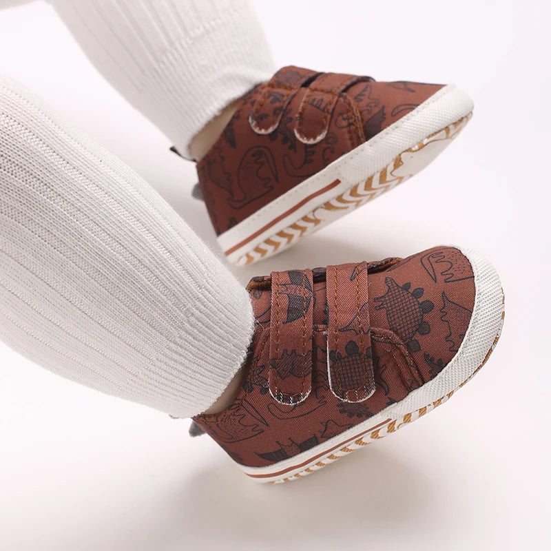 Baby Sports Shoes Anti Slip and Breathable Fabric Men's and Women's Walking Whoes For Spring and Autumn Soft Soled Newborn Baby