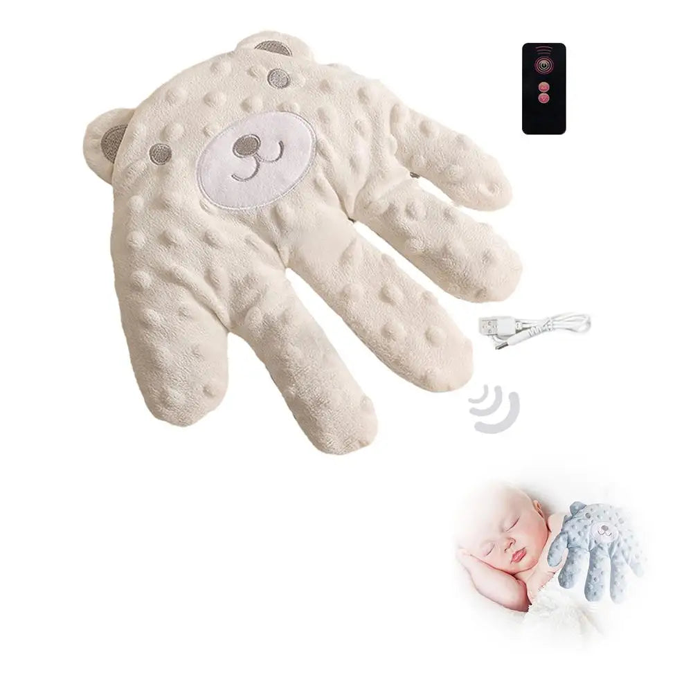 Soothing Baby Sleep Aid Pillow Automatically Slaps Plush Palm To Coax Sleep Artifact Anti-fright Comfortable Electric  Safety