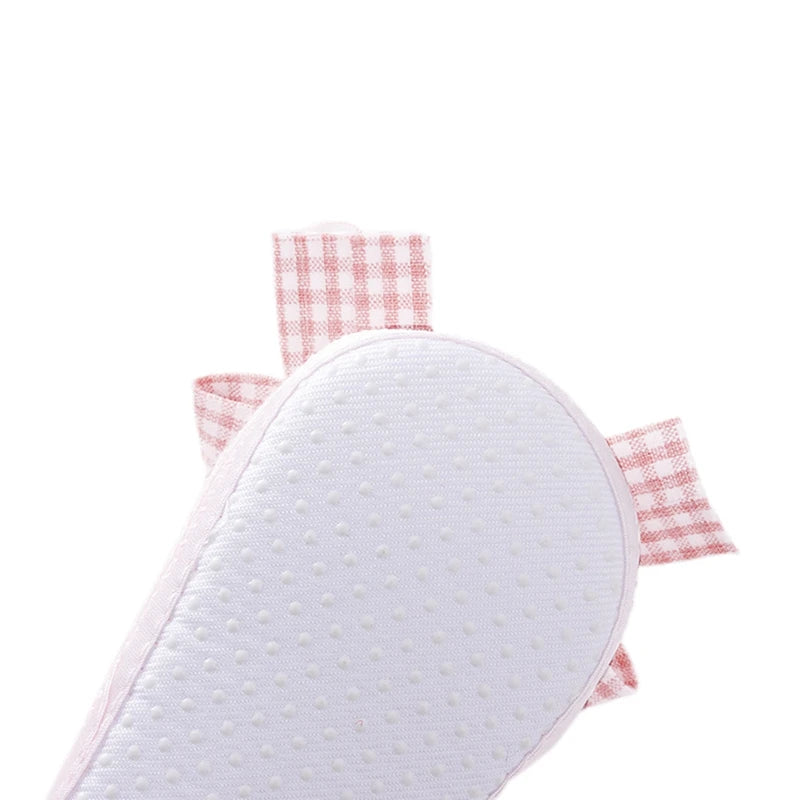 Cute Baby Girls Slip-On Shoes with Bow Detail Flexible Sole and Secure Elastic Band for Indoor and Outdoor Use