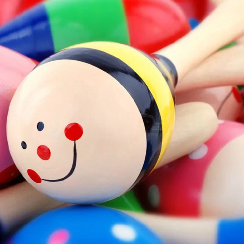 1PC New Fashion Practical Hot Wooden Maraca Wood Rattles Kid Musical Party Favor Child Baby Shaker Toy