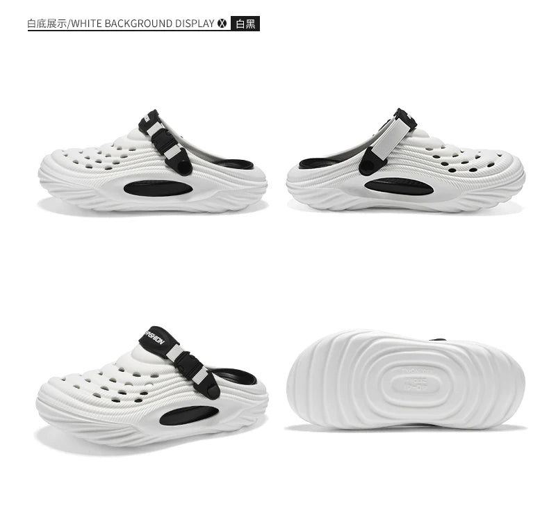2025 Unisex Summer Slippers Men Clogs Platform Women Beach Sandals Outdoor Casual Non-slip Footwear Men Sandals