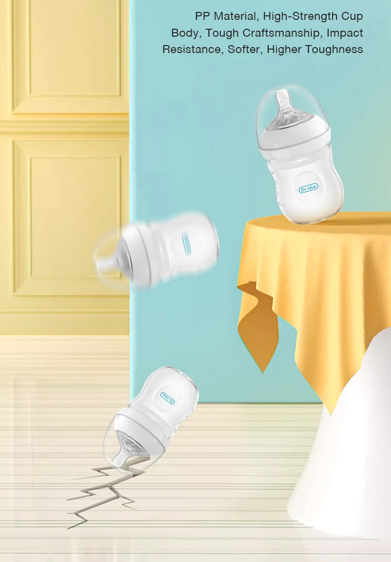 Baby Bottle Newborn Baby Bottle with Handle Milk Bottle Feeding Baby Bottles Newborn Feeding Cup BPA-Free 150/240/330ML