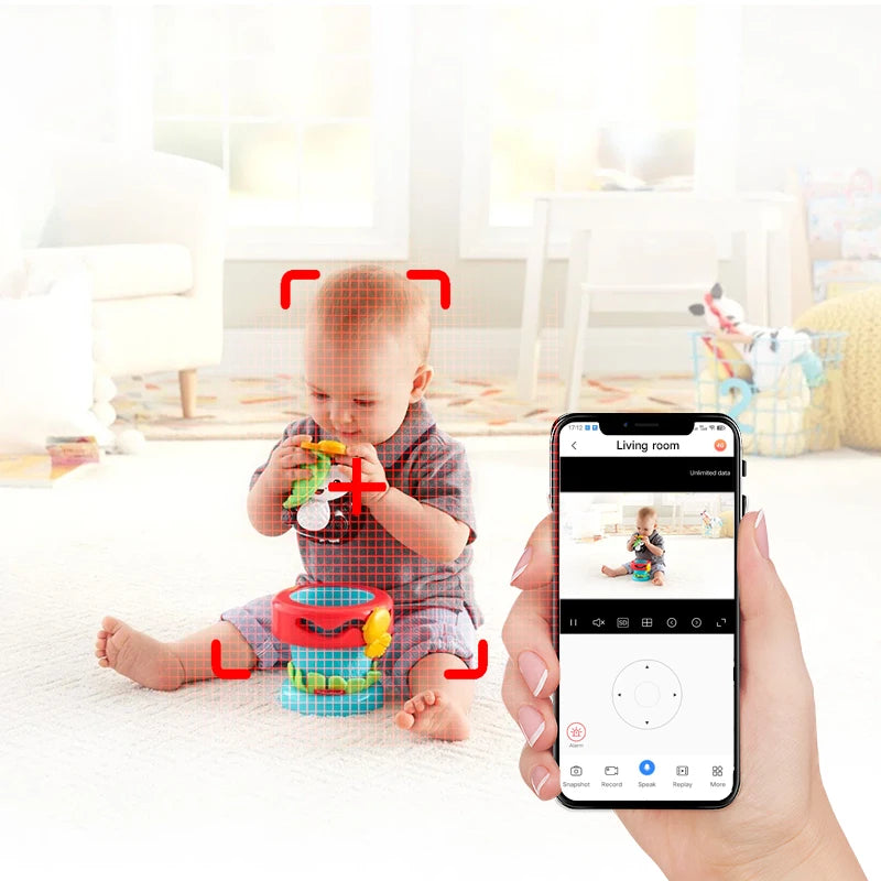 XIAOVV Baby Monitor 4MP WiFi indoor Cry detection Two-Way Audio Motion Detection Night Vision Baby Camera for Home Security Q2BM