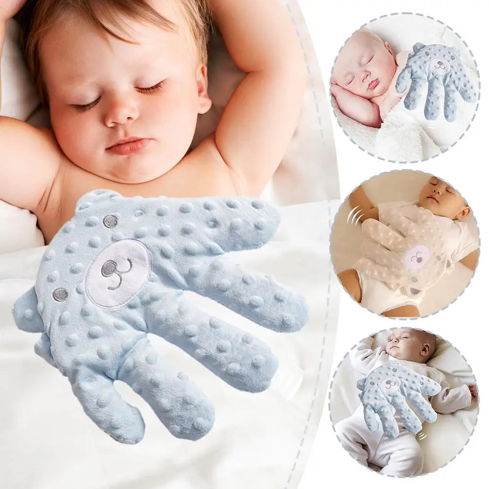 Soothing Baby Sleep Aid Pillow Automatically Slaps Plush Palm To Coax Sleep Artifact Anti-fright Comfortable Electric  Safety