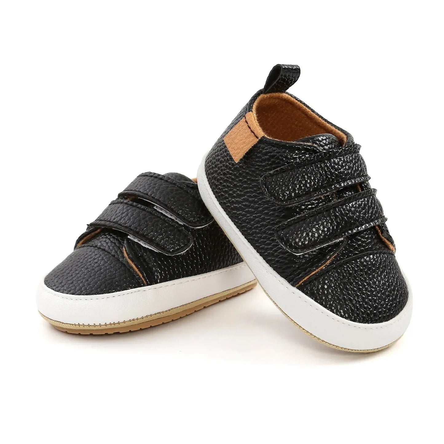 Baby Shoes Boy Girl PU Leather Causal Non-slip Soft Sole Infant Kids Walking Toddler 0-18 Months