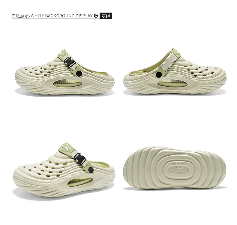 2025 Unisex Summer Slippers Men Clogs Platform Women Beach Sandals Outdoor Casual Non-slip Footwear Men Sandals