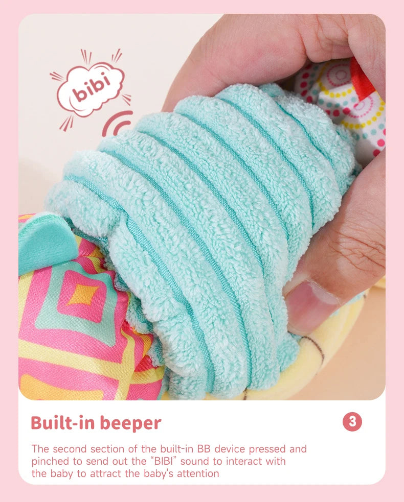 Baby Rattle Musical Caterpillar Worm Infant Soft Plush Toys Children Sensory Animals Caterpillar Toys Newborn Tummy Time Toys