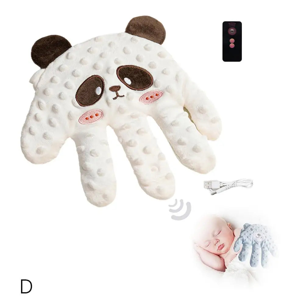 Soothing Baby Sleep Aid Pillow Automatically Slaps Plush Palm To Coax Sleep Artifact Anti-fright Comfortable Electric  Safety